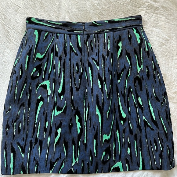 Proenza Schouler flocked Velvet Jacquard Skirt Size 8 - Picture 3 of 7